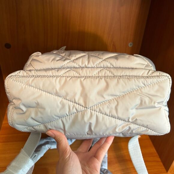 NWT Marc Jacobs Backpack Ghost Grey Puffer - Picture 9 of 11